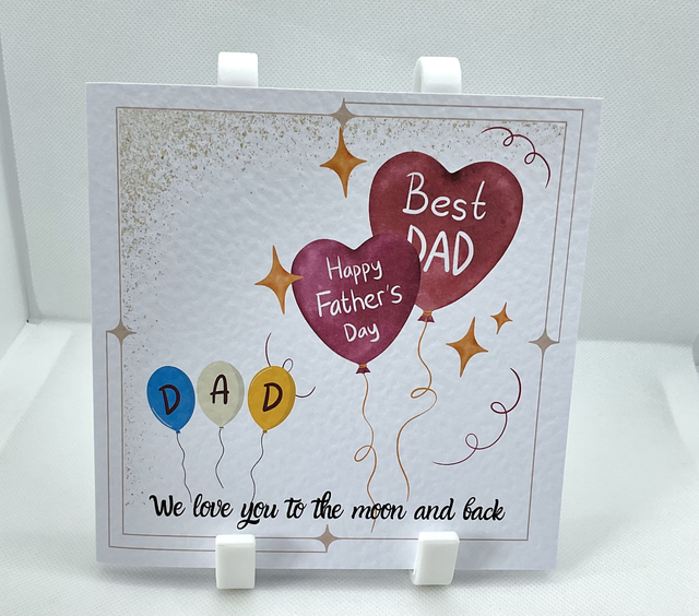 Father’s Day card. Fully personalised textured card.