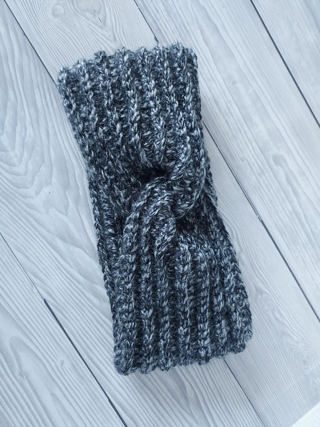 Grey Crochet Ear Warmer, Earwarmers, Crochet Headband, Knit Headband, Child Earwarmer Size 4-12 Yrs