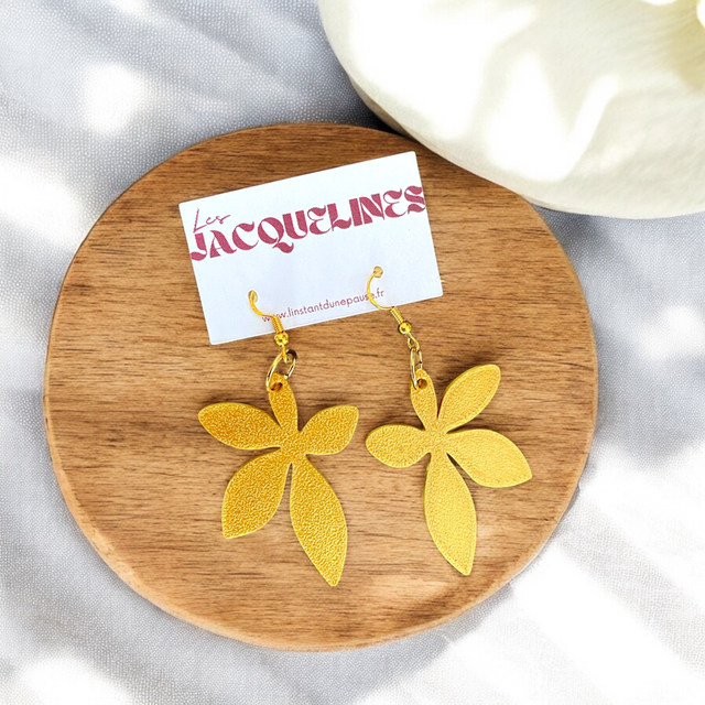Boucles d&#039;oreilles &quot;Fleur Tropicale&quot;