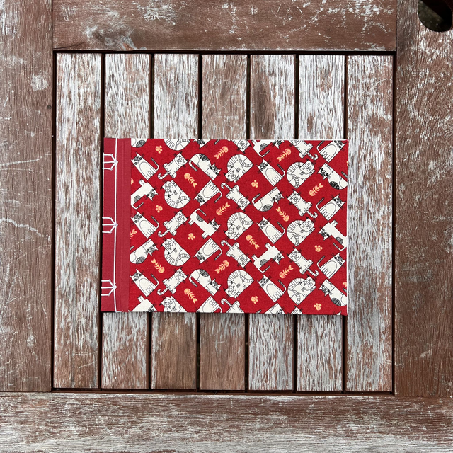 A5 Sketchbook — Cats (Fabric) — 120gsm plain paper