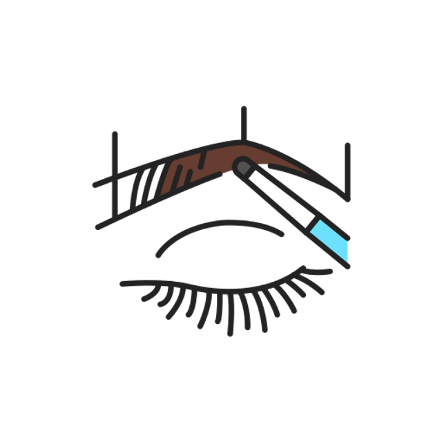 Diseño de cejas con hilo