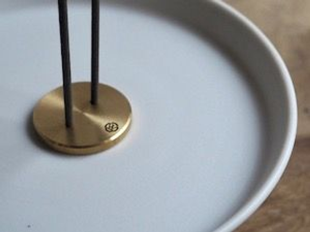 Brass Coin Incense Holder - Double Holes