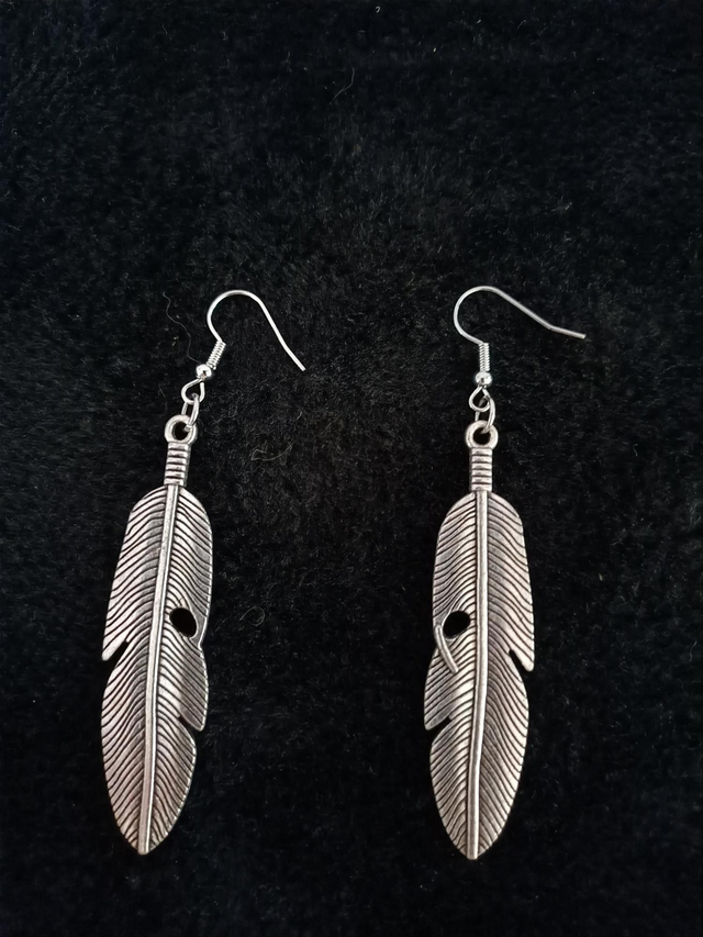 Boucles d'oreilles plumes 