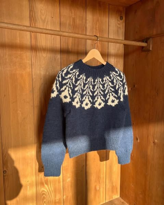 Sveter Gentiana - Blue/Off white