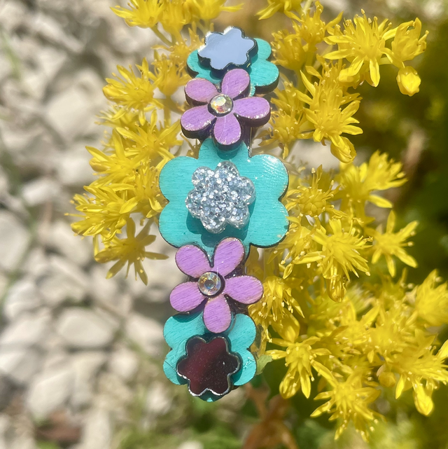 Barrette fleurs 4 
