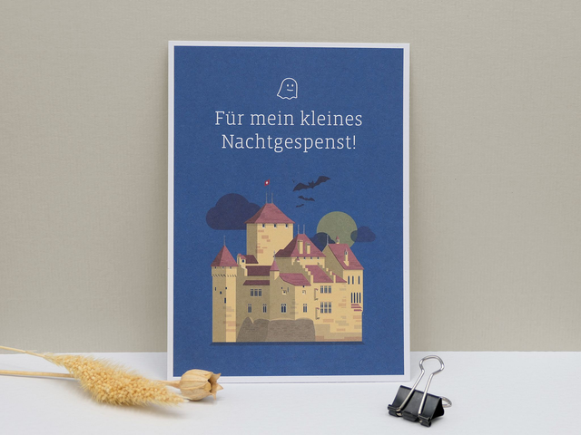 Karte &quot;Für mein kleines Nachtgespenst&quot;