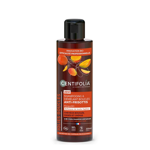 Shampoing Démêlant Boucles 2en1 Bio 200ml | Centifolia