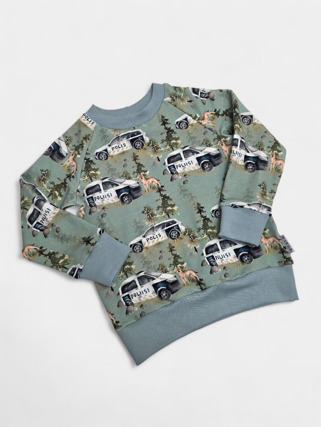 Collegepaita POLIISI VIHERTÄVÄ