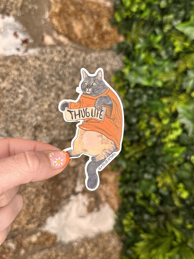 Sticker Thuglife Cat
