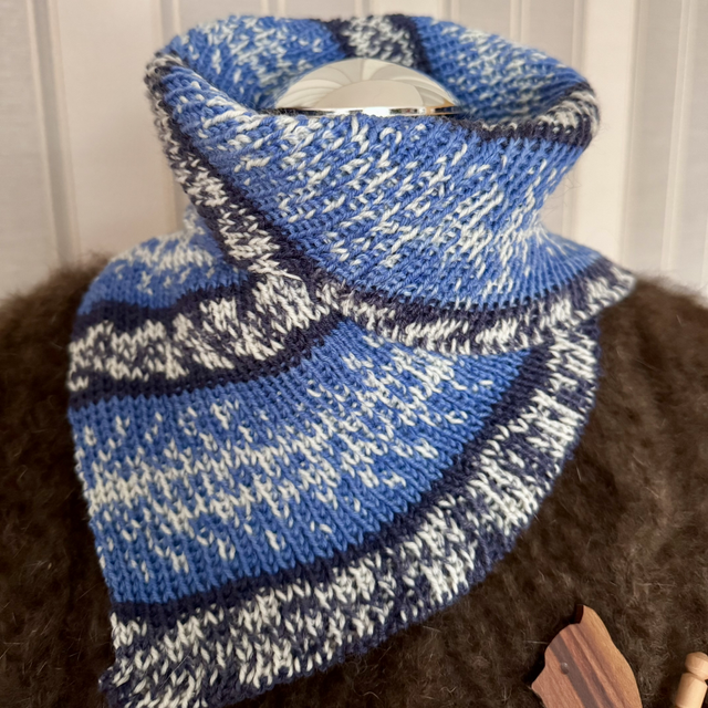 Weicher warmer Klappschal, Loop gestrickt kratzfreie warme Wolle