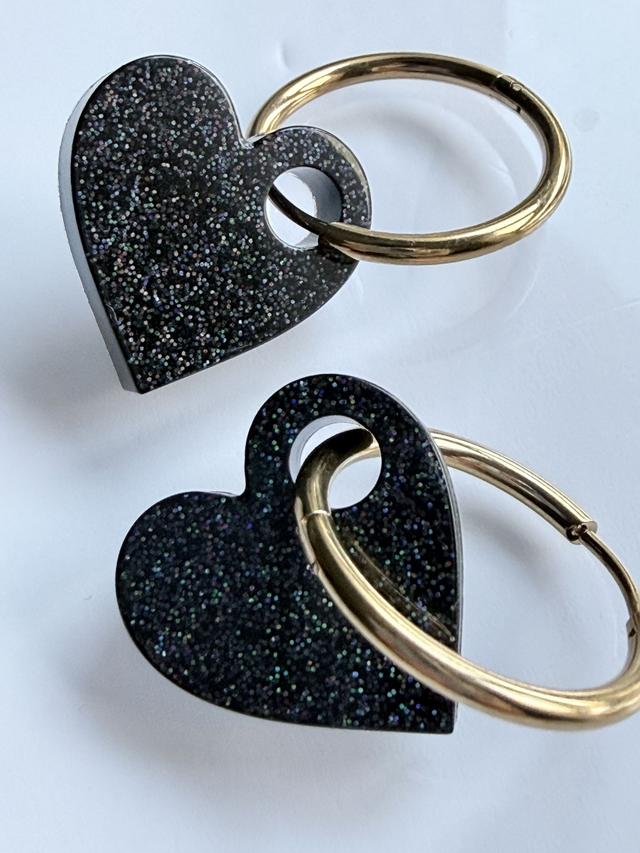 PAMPILLES BB KISS'KISS noir à paillettes