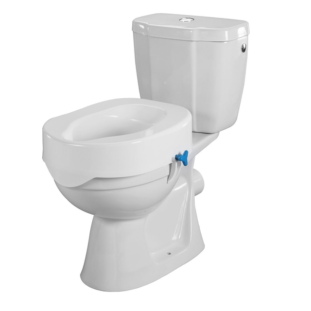 Rehausse WC Rehotec – Surélévateur homme/femme avec couvercle (usage à domicile)