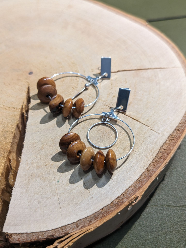 "Claro" - Créoles Olivier, Argent