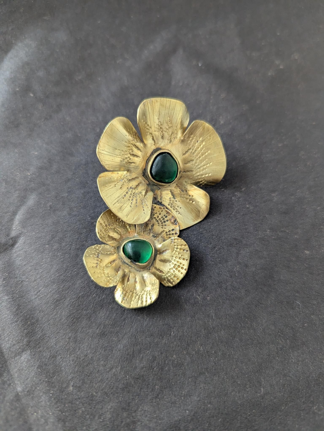 Broche Anémone Duo 