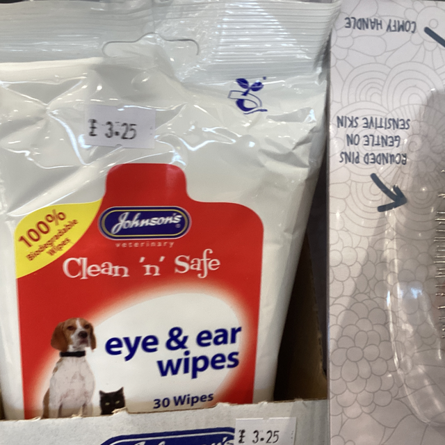 Ear and eye wipes 