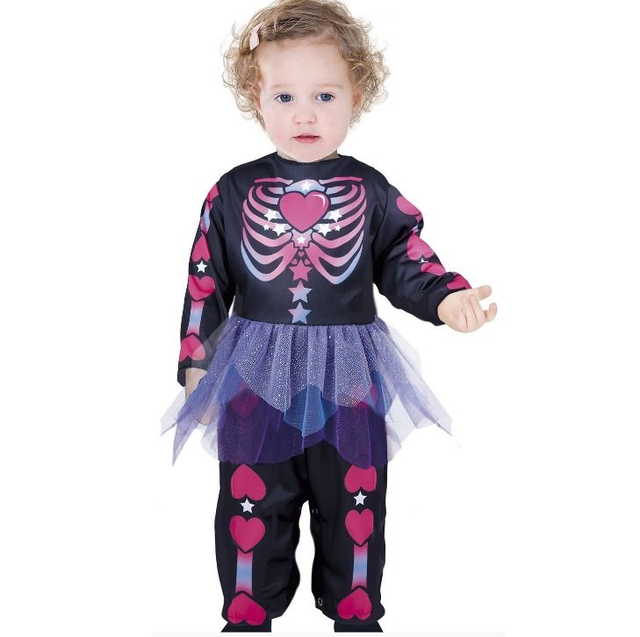 halloween , 76112  PINK SKELETON, BABY, 12  18 MESI
