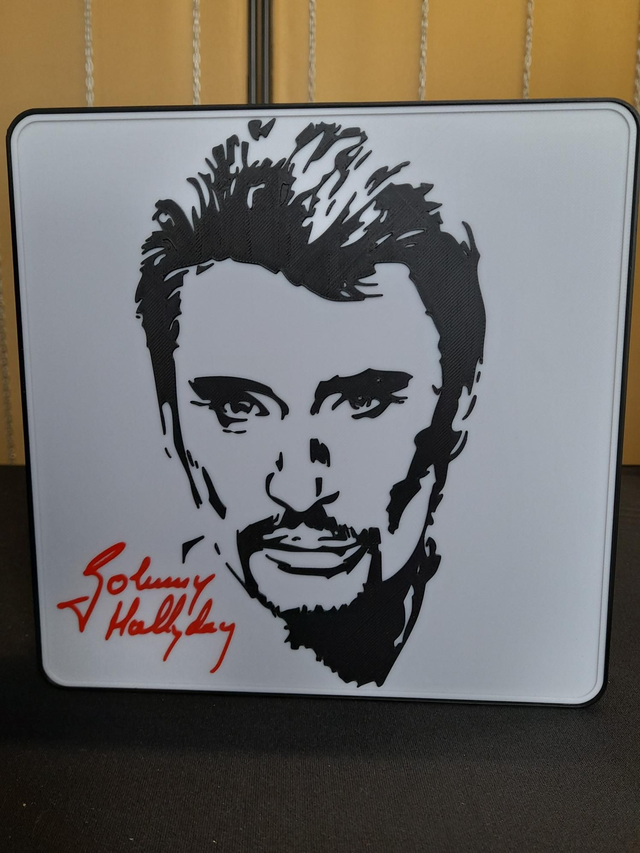 Lampe Johnny Hallyday rouge