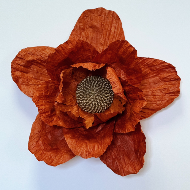 Fleur Géante taille M Rouge Terracotta