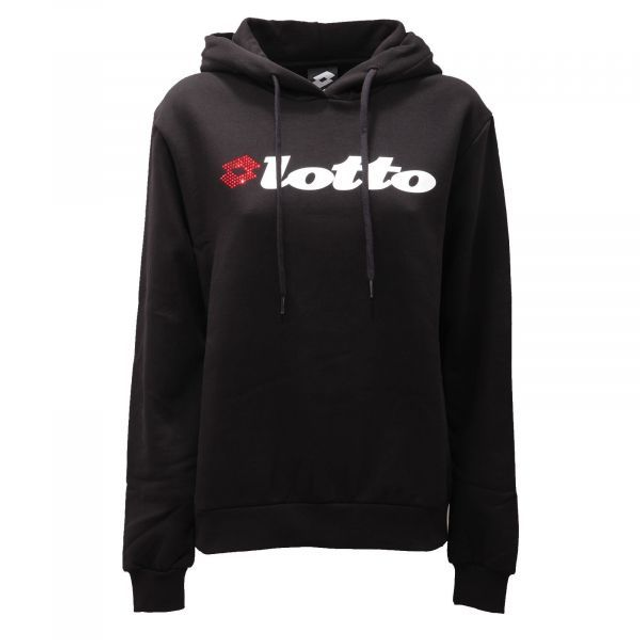 517F20 - LOTTO felpa donna con cappuccio e applicazioni Swarovski