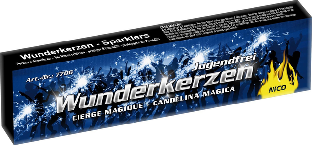 Nico - Wunderkerzen 18 cm, 40er-Schachtel