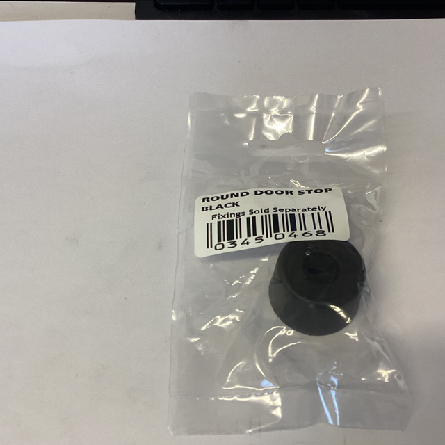 Round door stop blk 0345046
