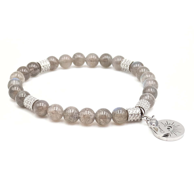 Bracelet Labradorite &amp; Argent – Protection et intuition