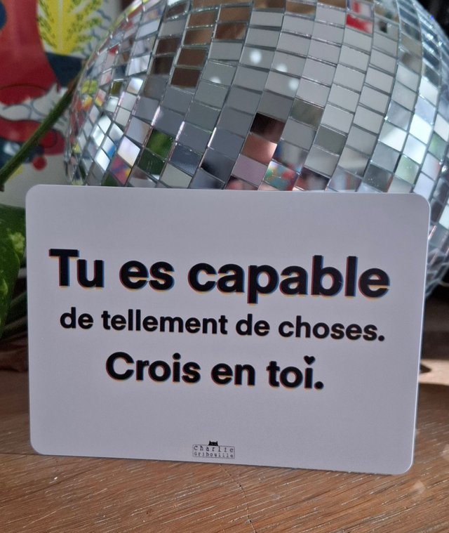 Carte postale Tu es capable de tellement de choses