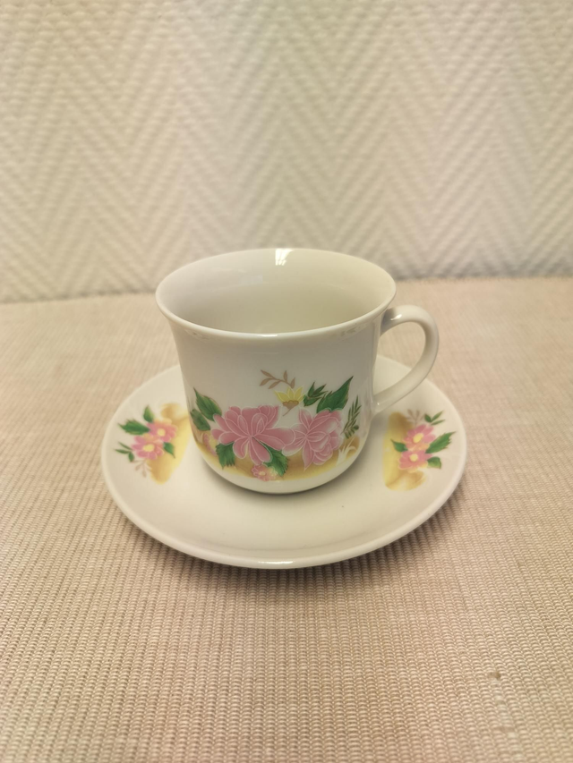 Kukka kahvikupit + tassit 12kpl #057