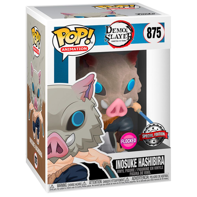 Funko - Demon Slayer Flocked Inosuke 9cm POP!