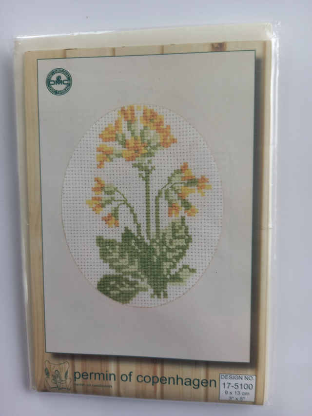 Wenskaart bloem (incl. kaart enveloppe) Permin de Copenhagen