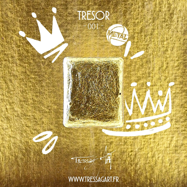 TRESSAG&#039;ART - AQUARELLE ARTISANALE - 001 TRESOR - METAL - TR000001