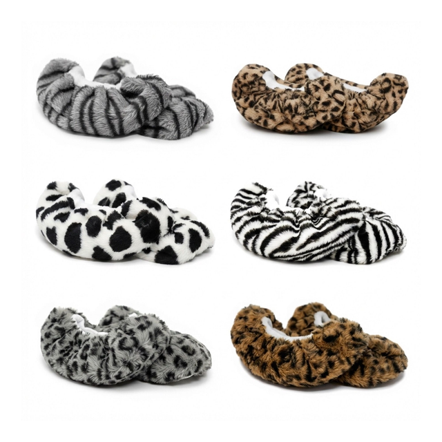Mjuka skridskoöverdrag i fleece – leopard & zebra soakers