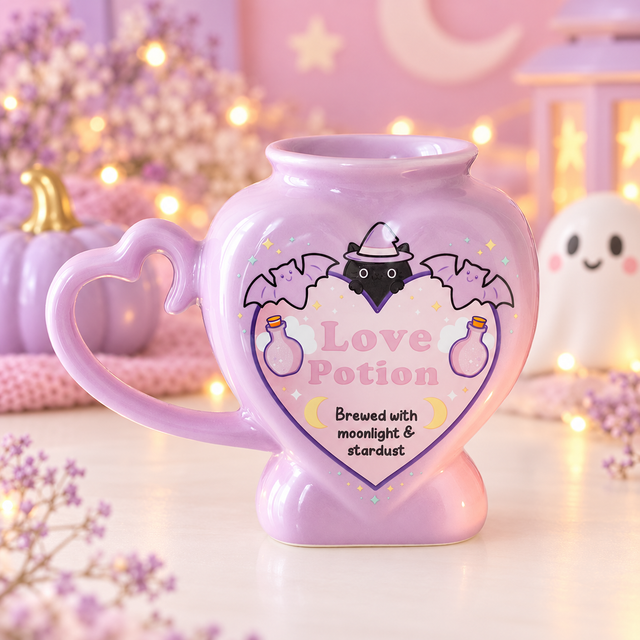 Tasse Love Potion – Mug potion violet pastel et kawaii