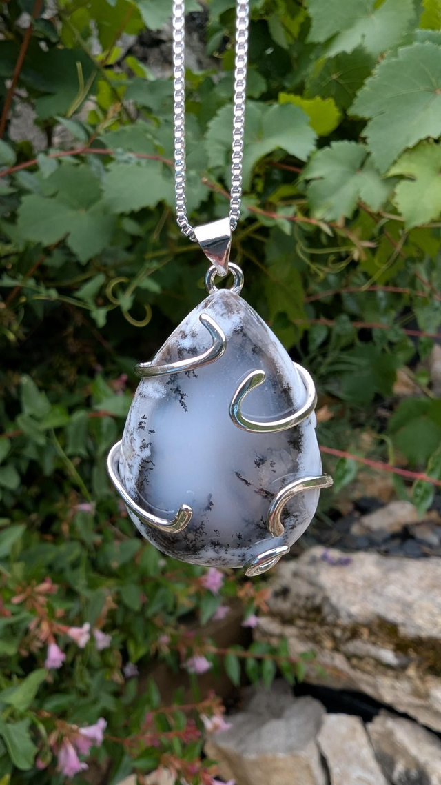 Pendentif Jaspe Dendritique 