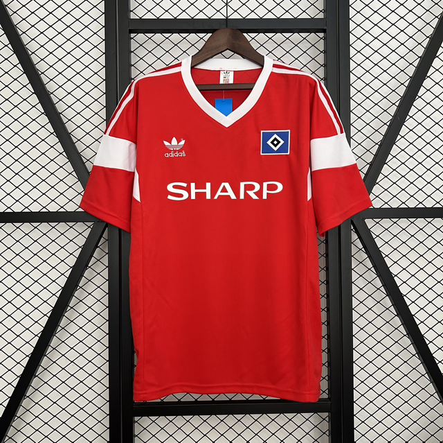 Camiseta Retro Hamburg 1988 Red 