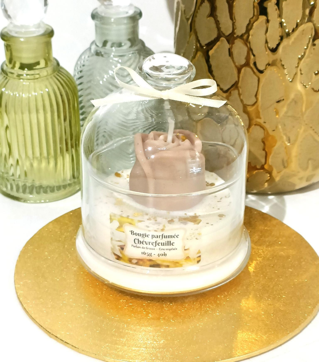 Bougie cloche Chévrefeuille