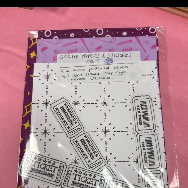 Amelia Paveley Scrap papers and sticker set