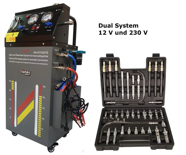 12 v u. 230 V / ATF Gerät Getriebespülgerät Automatik Getriebeöl Ölabsauggerät Ölwechsel