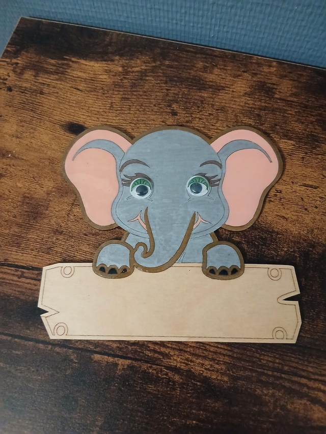 Plaque de chambre Elephant