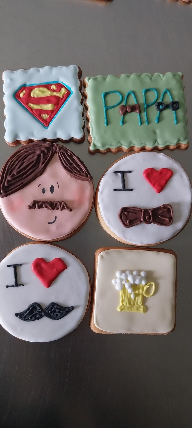 Biscuit décoré Fête des pères 