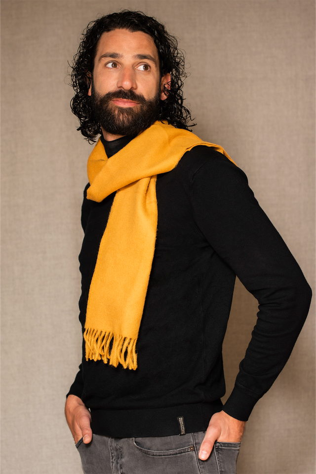 Scarf, 100% Baby Alpaca hair, orange