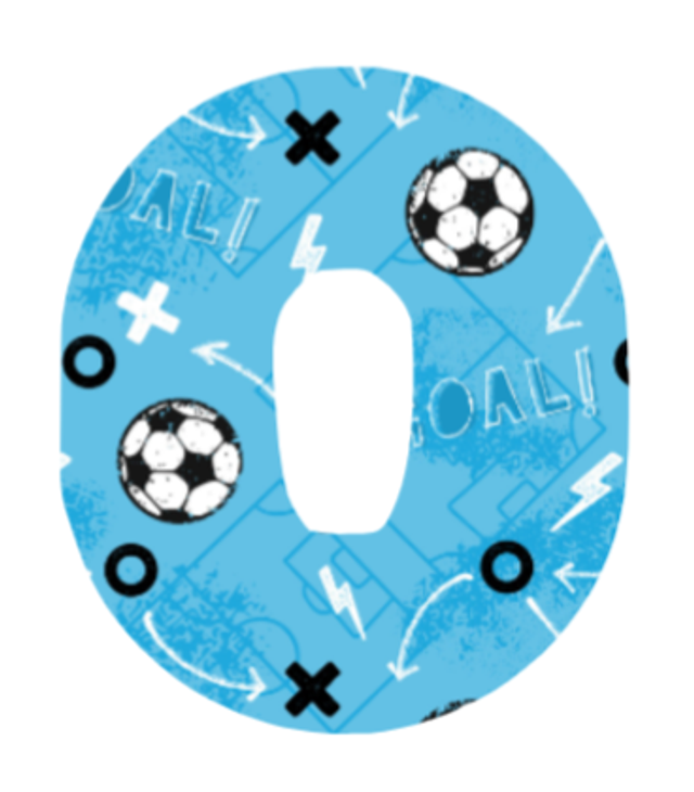 Football Light Blue  Over patch G6
