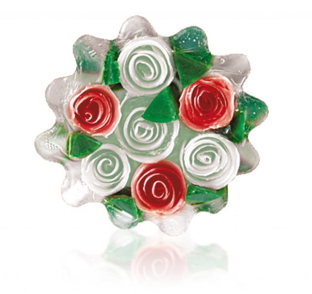 Jabón ramo rojo y blanco 105g Ramo