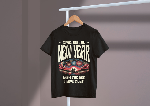 Starting the New Year with the One I Love Most, Love and Fun. Beginnen Sie das neue Jahr mit dem, den ich am meisten liebe, mit der Liebe und dem Spaß