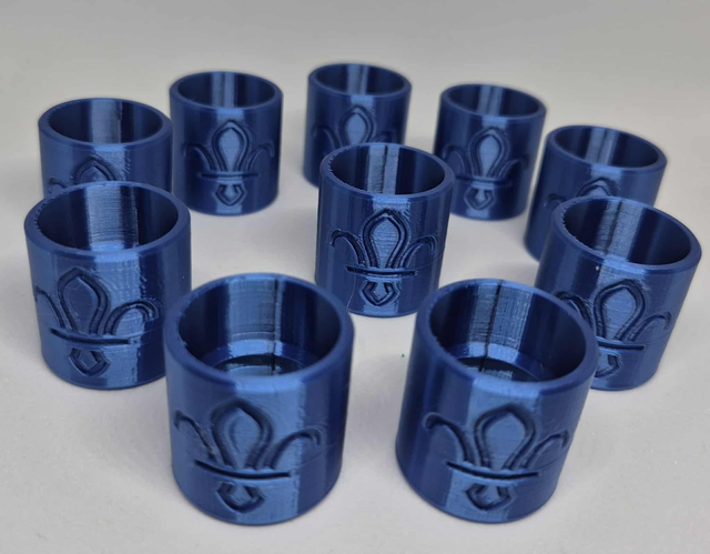 Woggle - Gloss - Blue Titanium - 10 Pack