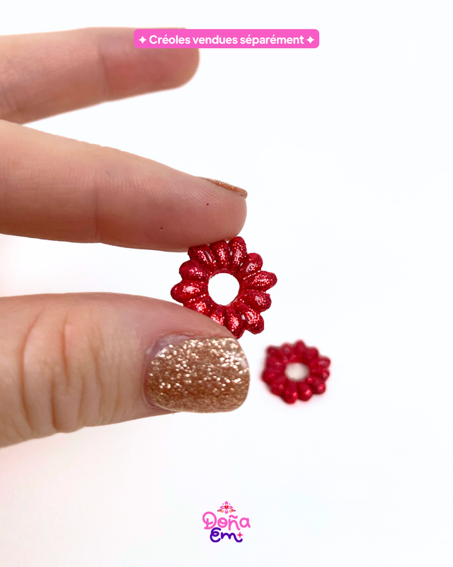 Pampilles "Doña" - Rouge carmin