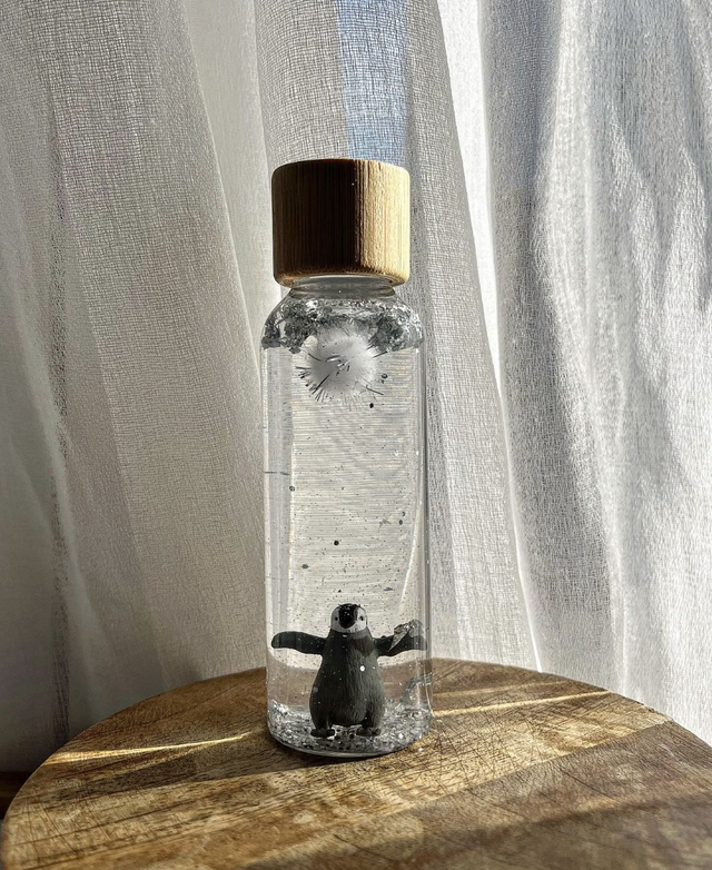 Bouteille sensorielle le petit Pingouin sur la banquise ❄️ 🐧 !