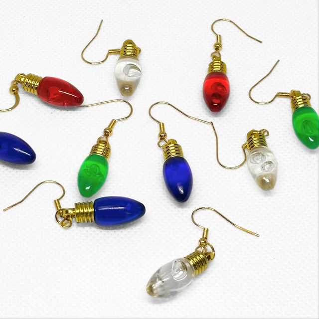 Christmas Light Earrings