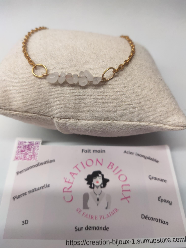 Bracelet quartz rose 