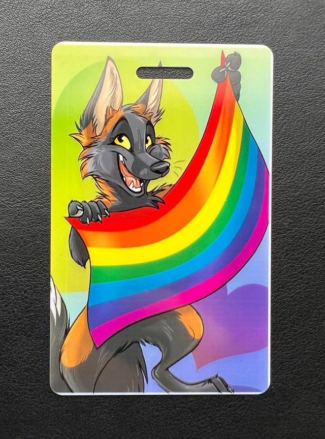 Rainbow Fox Badge